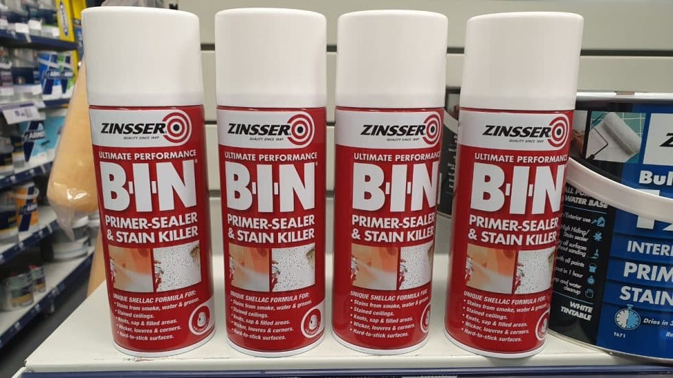 Zinsser BIN Spray Can Review Decorator's forum UK
