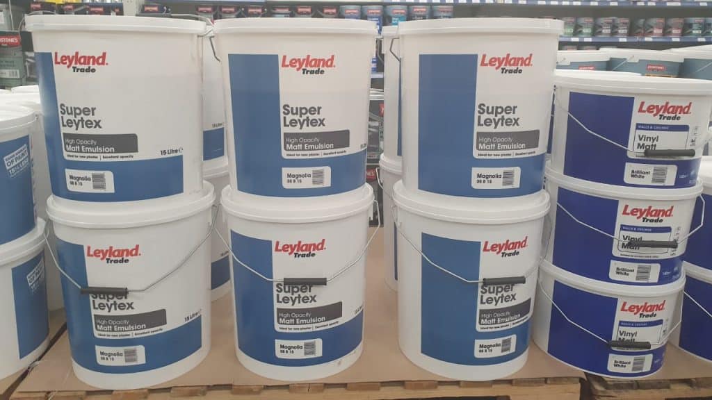 Leyland Super Leytex. A contract matt emulsion available at Johnstone's Decorating Centres