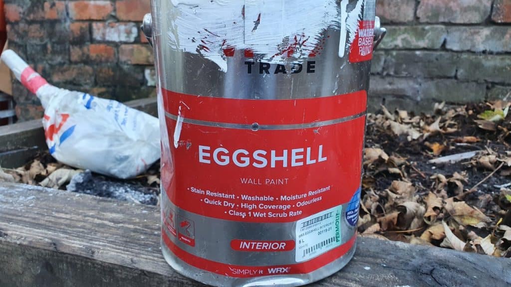 WRX eggshell- a self priming water-based eggshell which can be used as an emulsion, or on woodwork