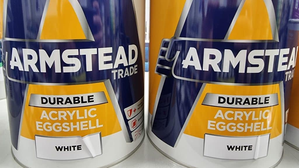 Armstead Trade Acrylic Durable Eggshell - a water-based emulsion