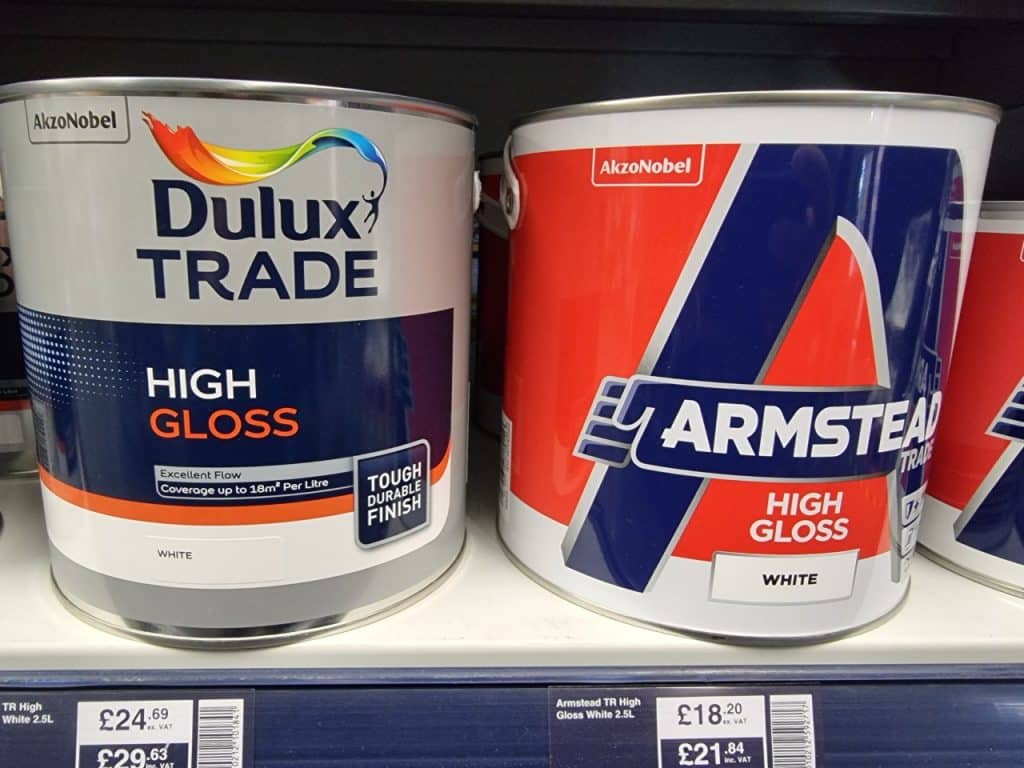 dulux and armstead gloss paints