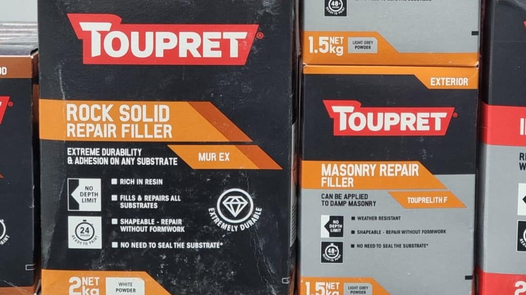 Toupret Masonry Filler - the best on the Market or exterior stone work or render