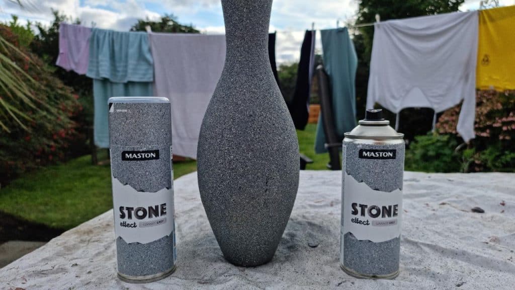 maston stone effect spray on a bowling pin