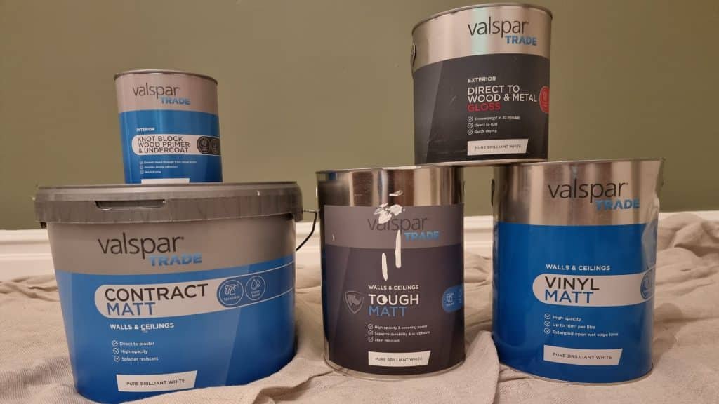 the Valspar Trade Paint range