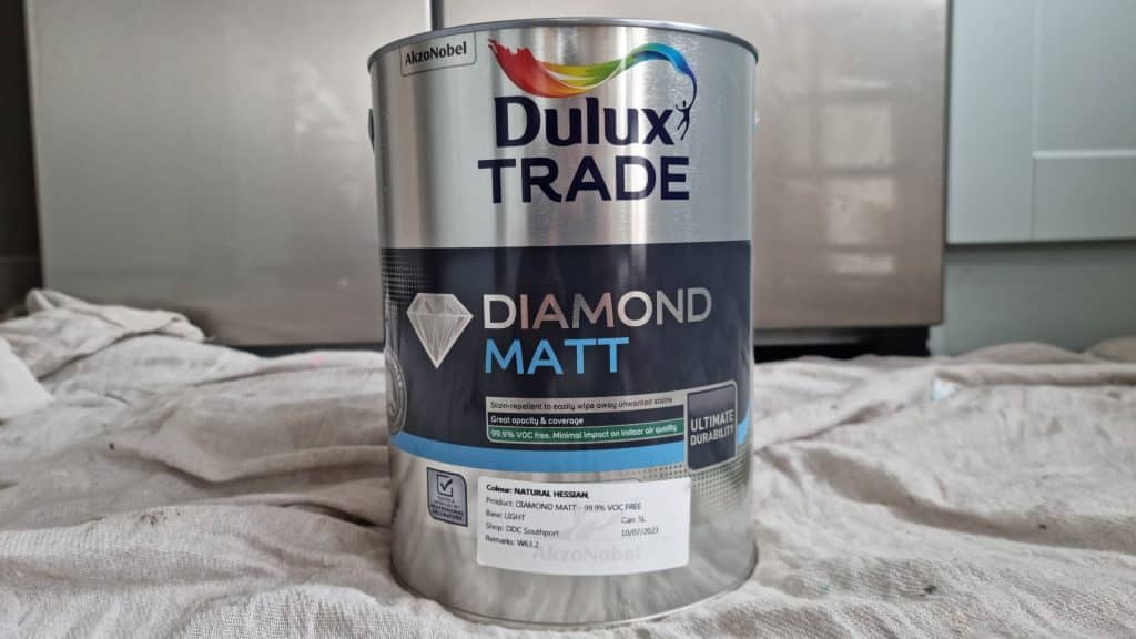 Dulux Diamond Matt in a tinted colour