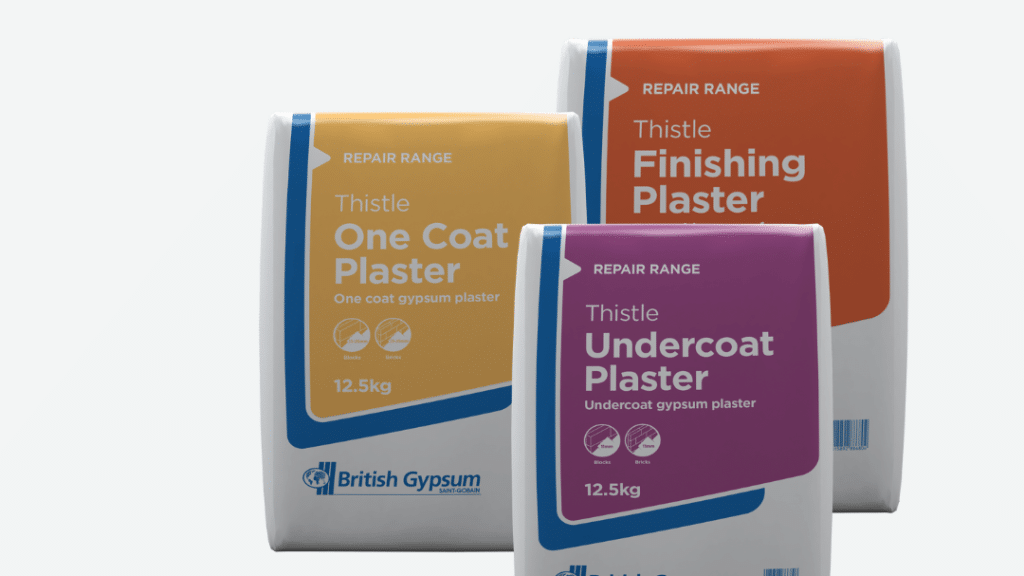 Range of British Gypsum’s Thistle® Convenience plasters