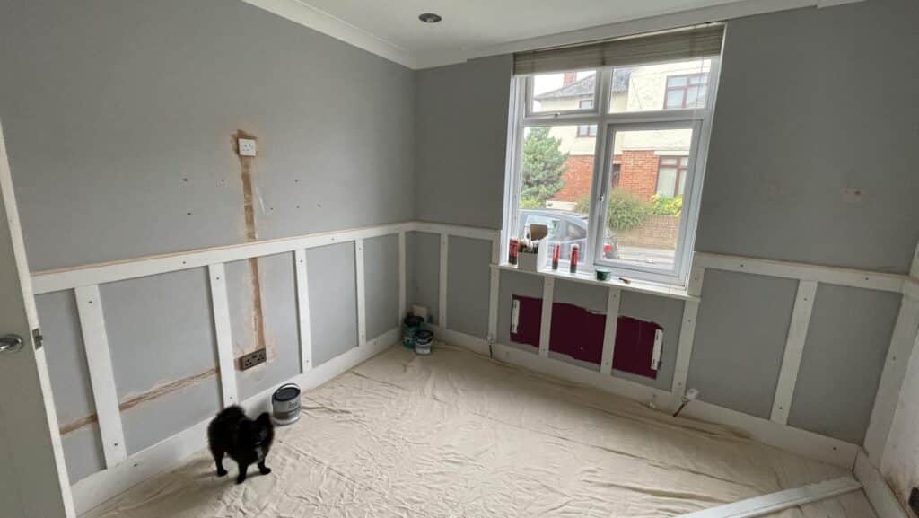 a room ready to paint