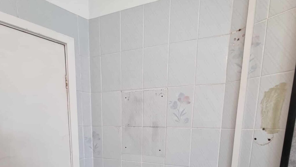 Ceramic tiles which need to be painted.