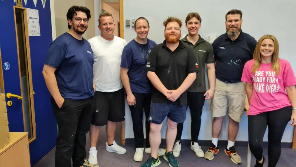 Volunteers at Hill Park School