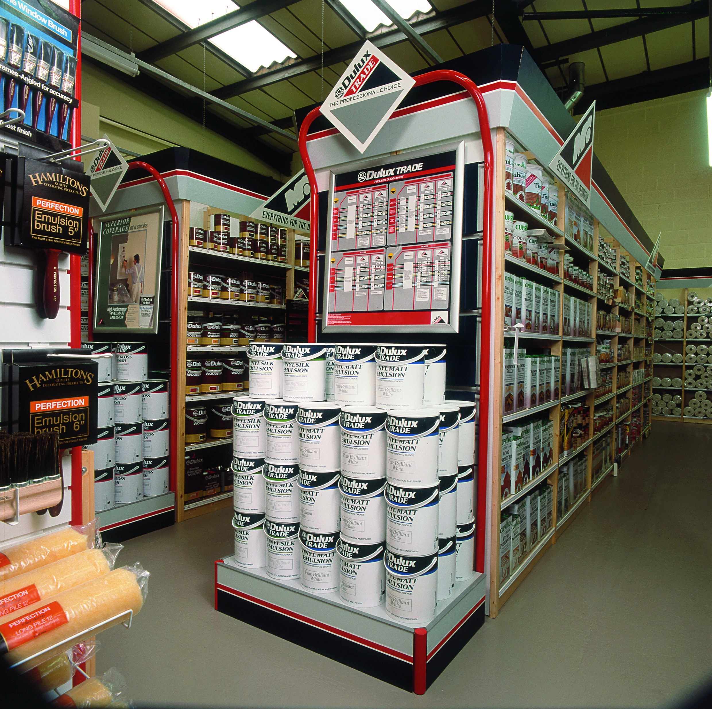 Store room at Dulux Decorator Centre