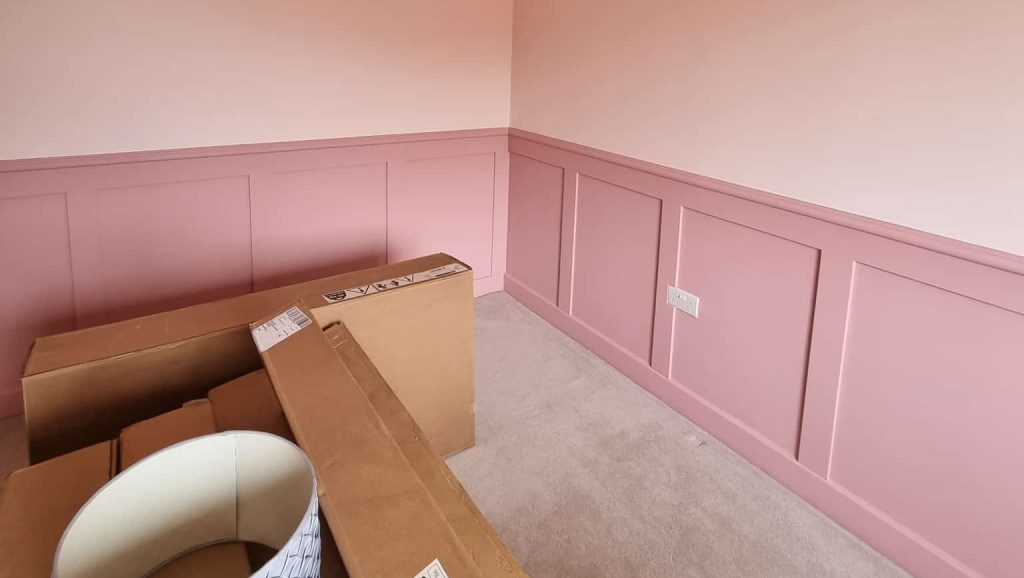 Painted MDF panelling