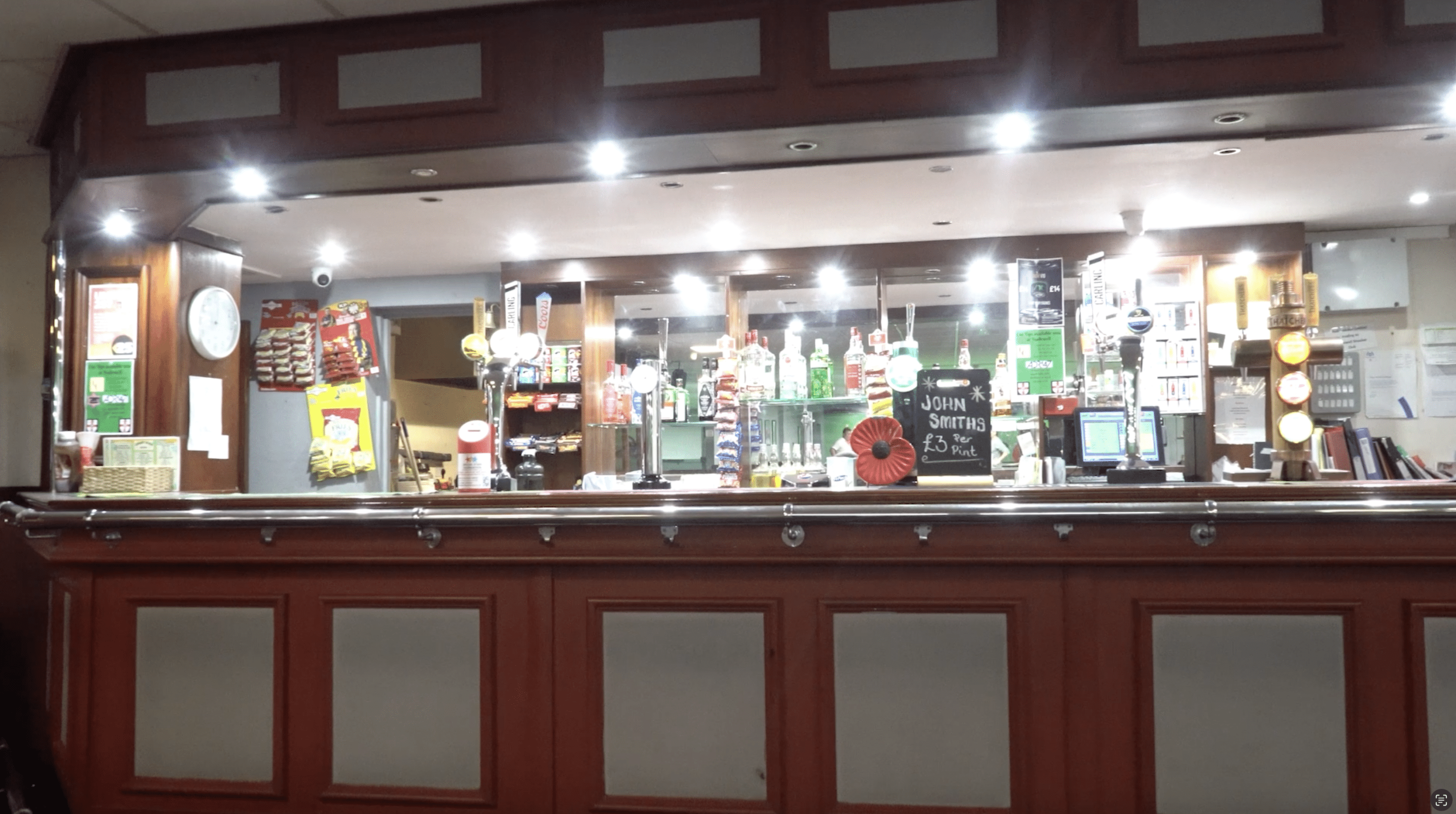 bar before decorating 