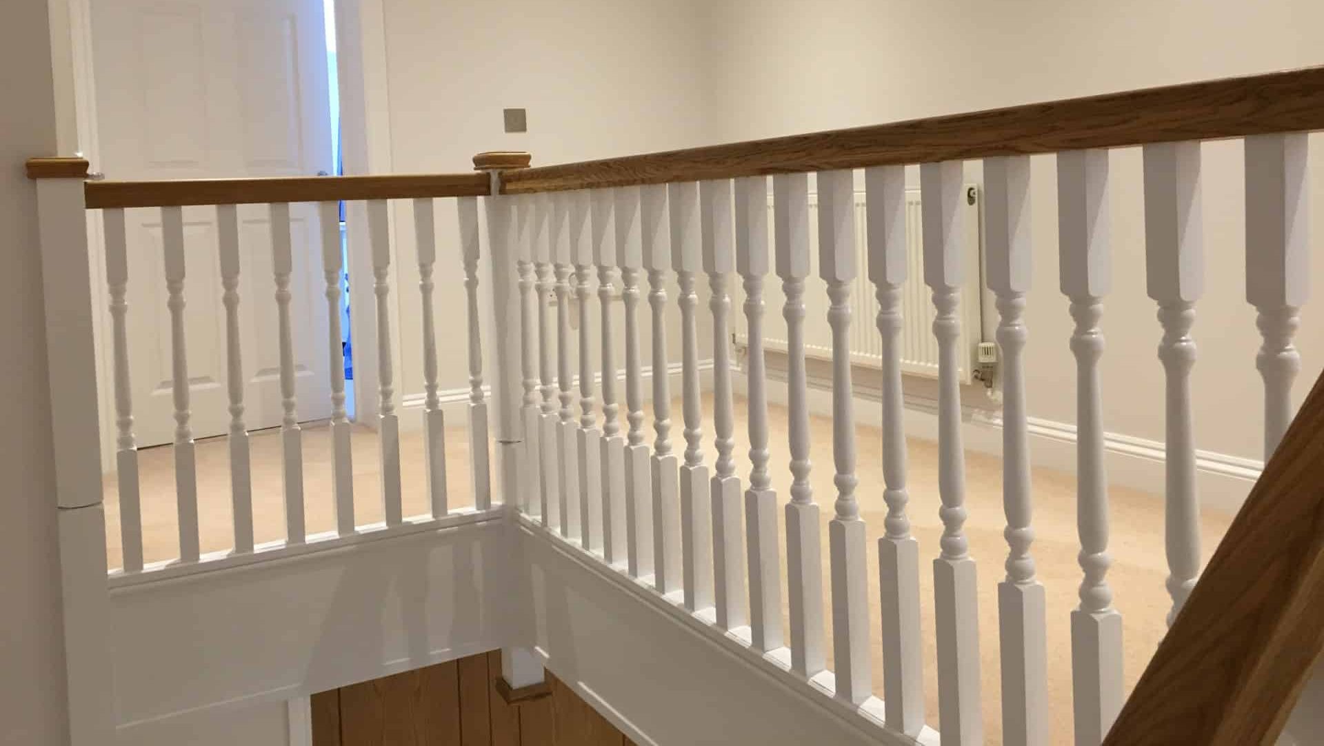 Water-based satin in white on interior woodwork.