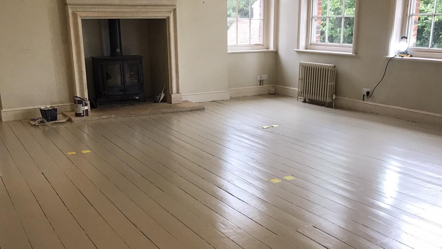 painted floorboards