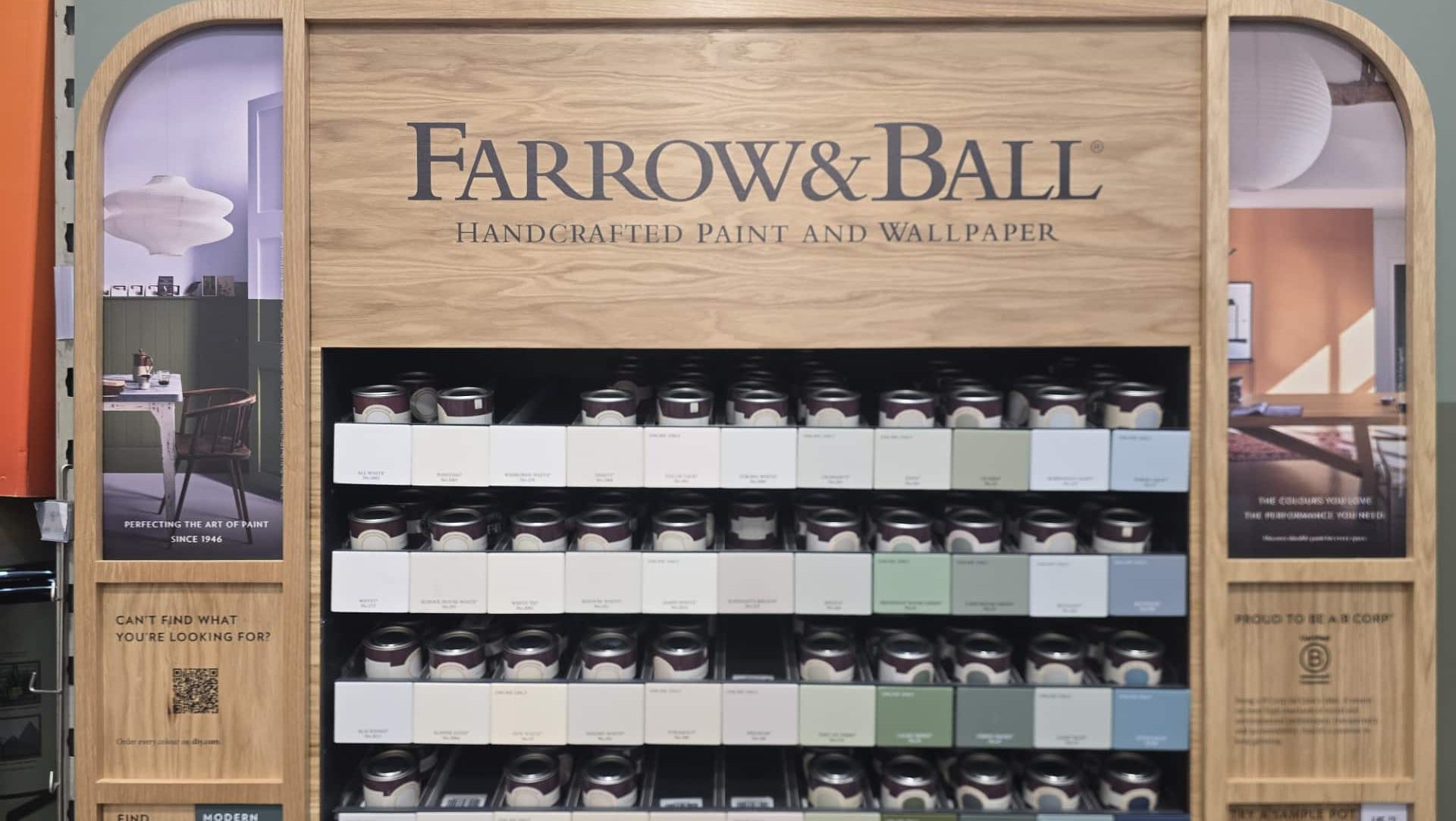 Farrow and Ball display