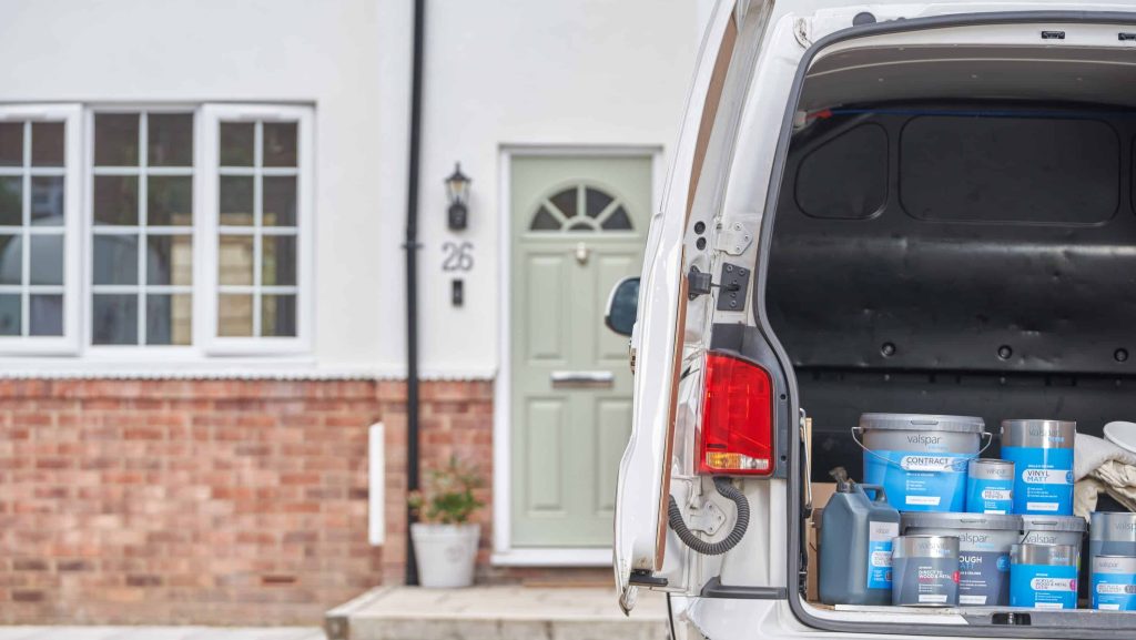 Valspar Trade in van