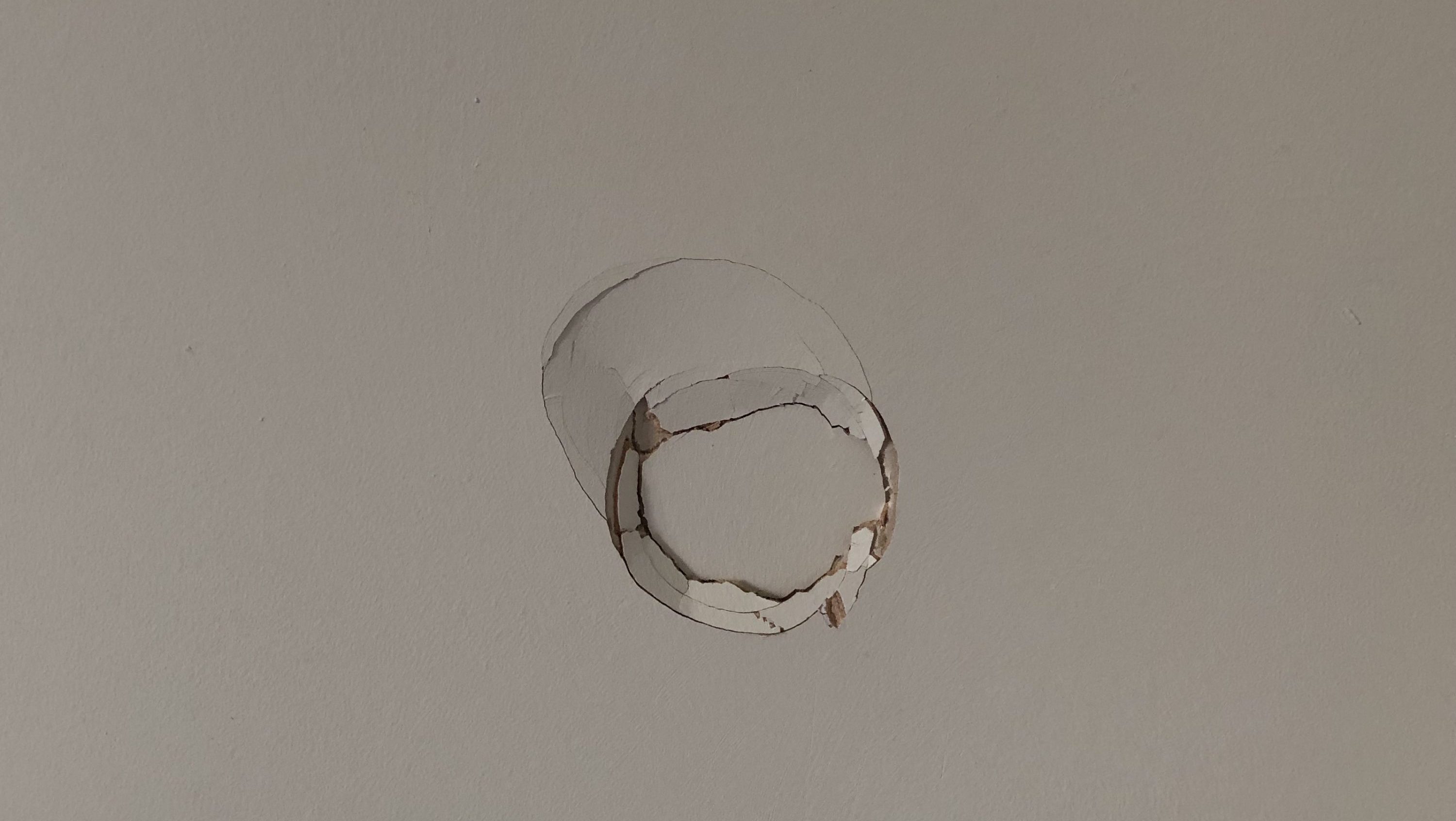large hole in a wall