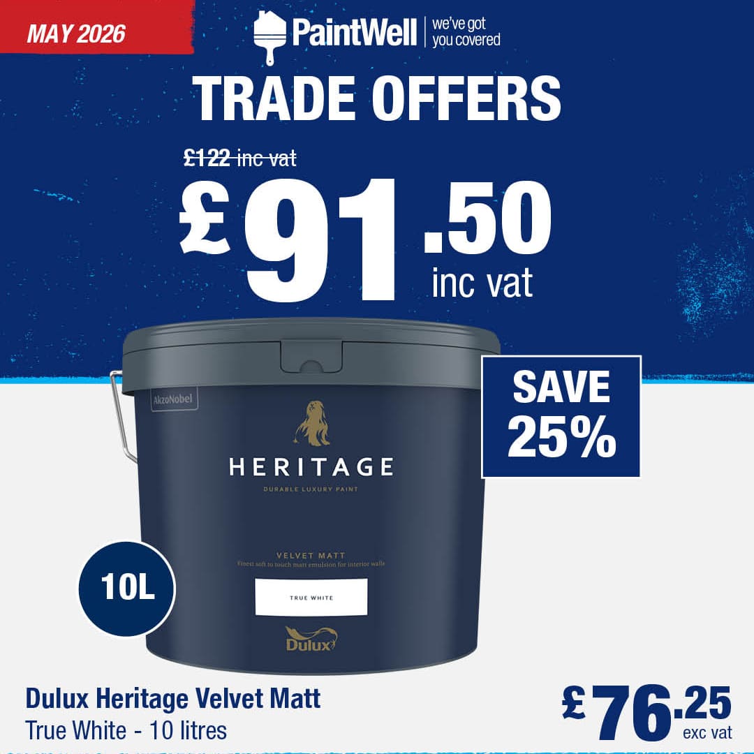 Save 25% on Dulux Heritage Velvet Matt