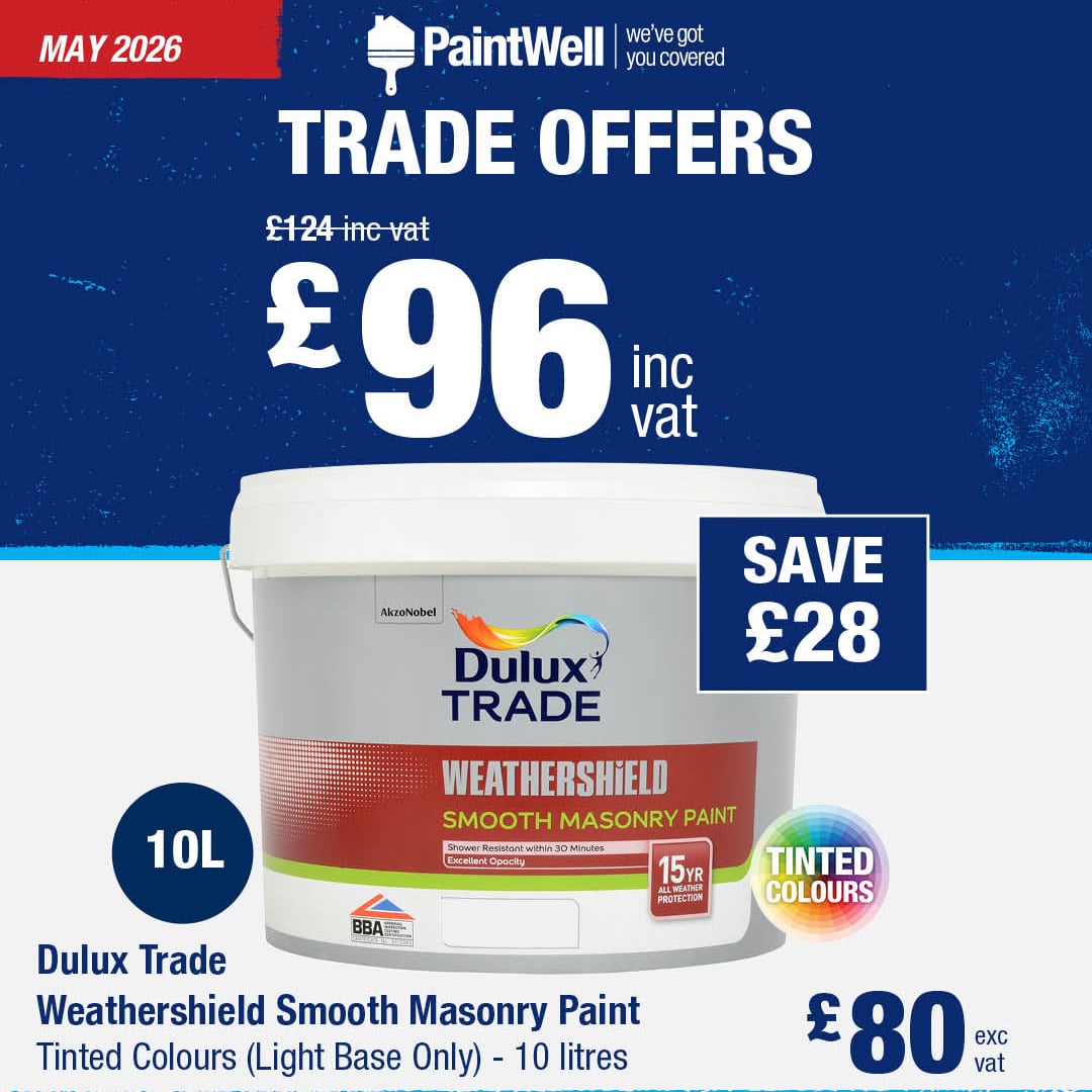 Save £28 on Dulux Weathershield Smooth Mansory Paint