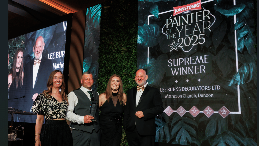 Lee Burns Decorators Ltd as the Supreme Winner