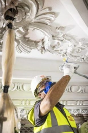 Decorating historic dome ceiling