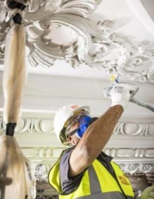 Decorating historic dome ceiling