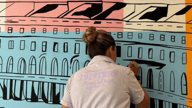 2SistersUK 1 2SistersUK decorating Regent House memorial